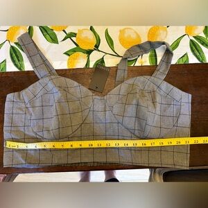 NWT Eloquii plaid bustier size 20